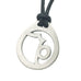 Capricorn Zodiac Pendant. Made from Pewter. Black cord. Necklace. Made in Fredericton NB New Brunswick Canada