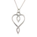 Embracing Heart Pendant. Made from Pewter. Necklace. Made in Fredericton NB New Brunswick Canada