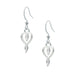 Embracing Heart Earring. Made from Pewter. Made in Fredericton NB New Brunswick Canada