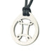 Gemini Zodiac Pendant. Made from Pewter. Black cord. Necklace. Made in Fredericton NB New Brunswick Canada