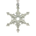 Flurry Christmas Tree ornament. Let it Snow series. Made from Pewter. Silver ribbon. Made in Fredericton NB New Brunswick Canada