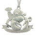 Louie the Lobster. Christmas Tree ornament. Made from Pewter. Silver ribbon. Made in Fredericton NB New Brunswick Canada