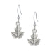 Maple Leaf Earring. Made from Pewter. Made in Fredericton NB New Brunswick Canada