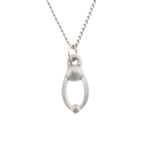Parent and Child Pendant. Satin finish. Made from Pewter. Necklace. Made in Fredericton NB New Brunswick Canada