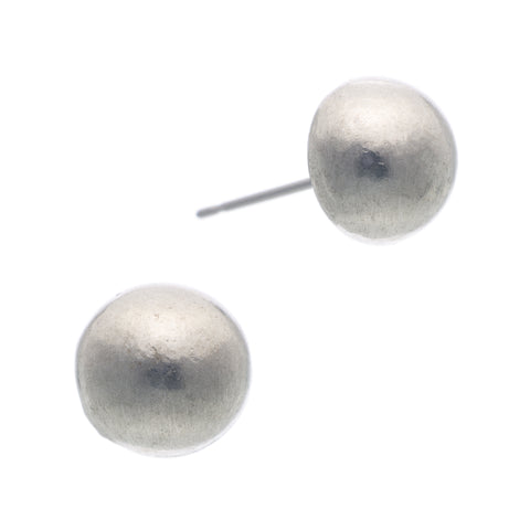 Pewter Pearl Stud Earring. Made from Pewter. Made in Fredericton NB New Brunswick Canada