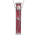 Rose Pillar Pendant. Enamel. Reversable. Made from Pewter. Necklace. Made in Fredericton NB New Brunswick Canada
