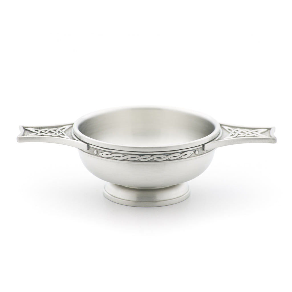 Celtic Quiche. Satin Finish. Made from Pewter. Made in Fredericton NB New Brunswick Canada