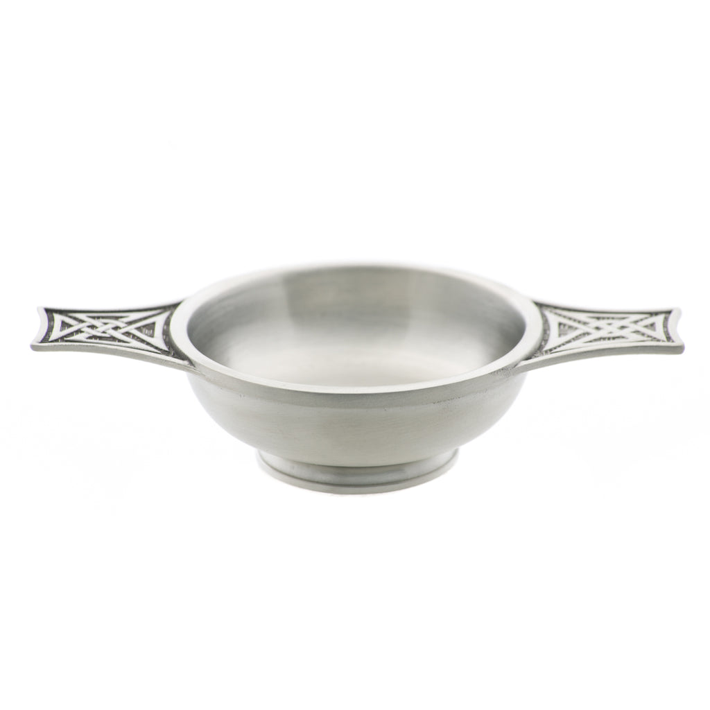 Small Celtic Quiche. Satin Finish. Made from Pewter. Made in Fredericton NB New Brunswick Canada