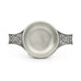 Small Celtic Quiche top view. Satin Finish. Made from Pewter. Made in Fredericton NB New Brunswick Canada