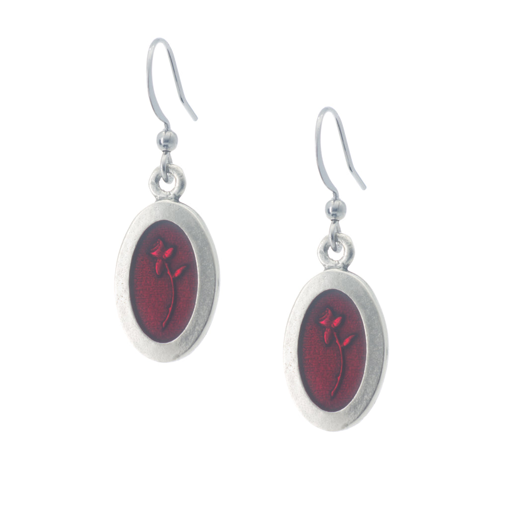 Scarlett Earring. Made from Pewter. Made in Fredericton NB New Brunswick Canada
