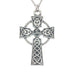 Celtic Cross of Hampton Pendant. Polish finish. Made from Pewter. Necklace. Made in Fredericton NB New Brunswick Canada