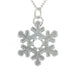 Snowflake Pendant. Polish finish. Made from Pewter. Necklace. Made in Fredericton NB New Brunswick Canada