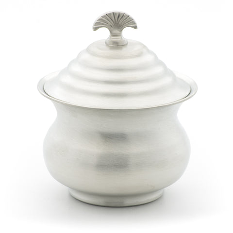 Sugar Bowl. Satin finish. Made from Pewter. Made in Fredericton NB New Brunswick Canada