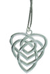 celtic knot motherhood pewter pendant heart design