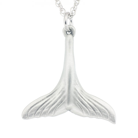 Whale Tail Pendant. Made from Pewter. Necklace. Made in Fredericton NB New Brunswick Canada