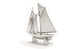 pewter bluenose miniature with stand