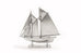 pewter bluenose miniature with stand