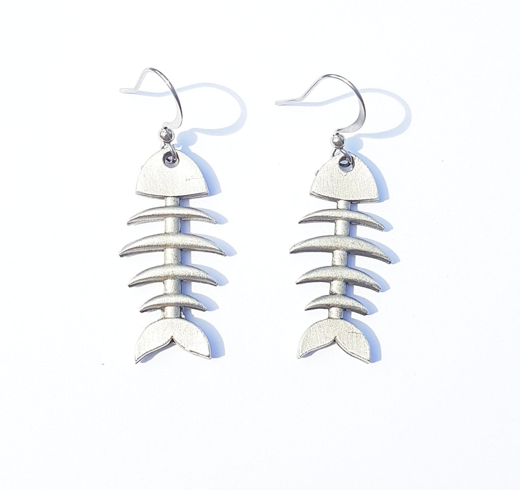 Fish Bone Earrings