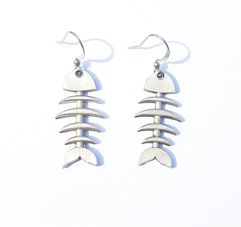 Fish Bone Earrings