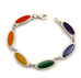 rainbow LGBT pride pewter enamel bracelet